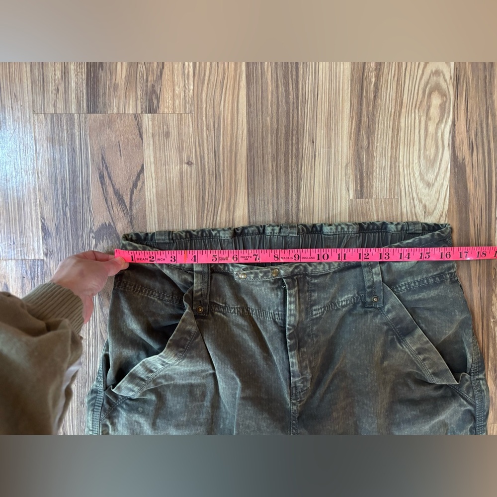 Free People We The Free Can't Compare Slouch Pants Army Green Medium - Picture 6 of 13